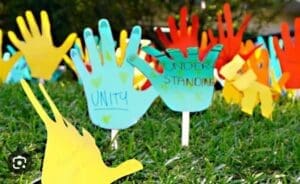 Quintilian’s Sea of Hands For Reconciliation week 9.30 and 10.30am 